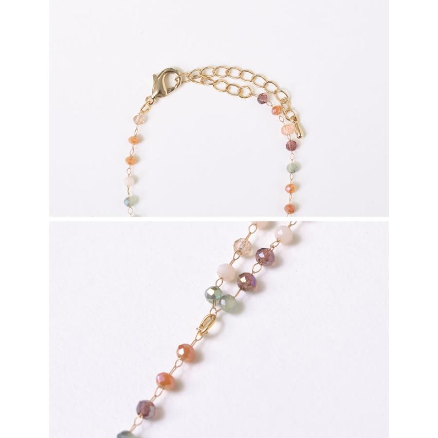 ビーズ ピンク系 ストライプ ネックレス 美品 dfc0fe4b1aa264031fb14b86d75650