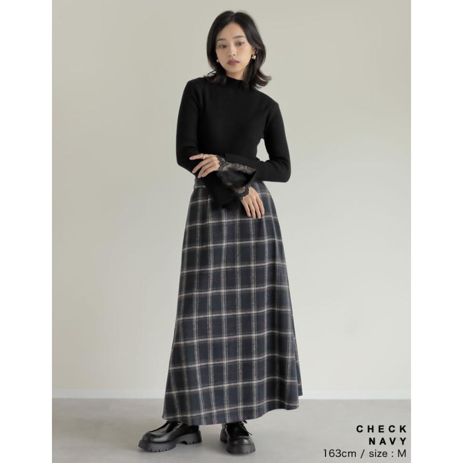 Re:EDIT（リエディ） チェック柄 レディース スカート フレアスカート