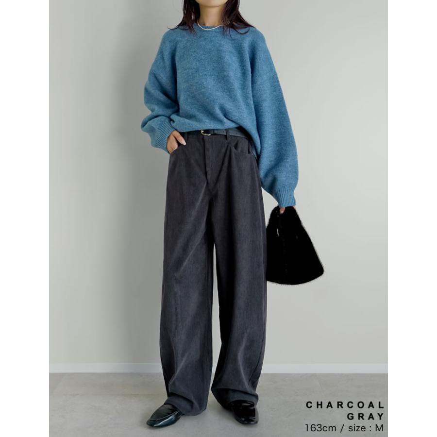 Re:EDIT（リエディ） カーブパンツ バレルレッグ パンツ レディース 新