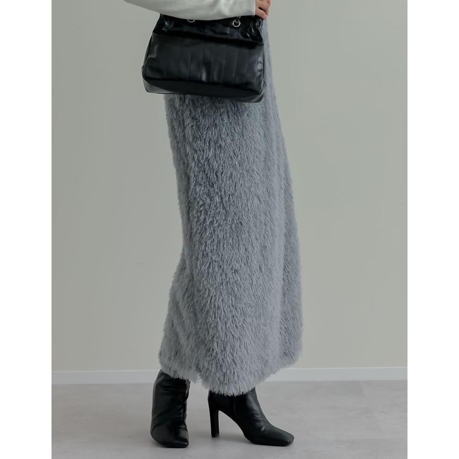 Re:EDIT（リエディ） スカート レディース ラメフェザー ラメ Iライン