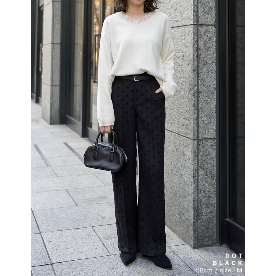 Re:EDIT（リエディ） パンツ スラックス レディース 低身長 高身長 XL