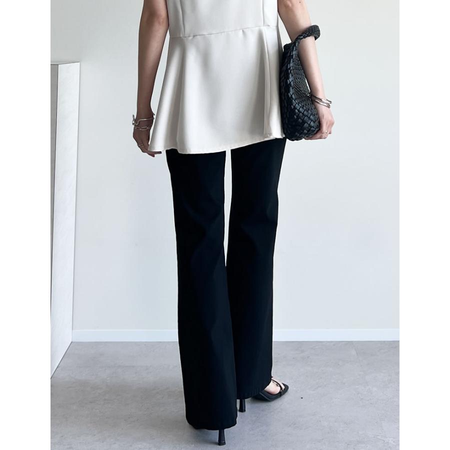 Re:EDIT（リエディ） パンツ レディース キックフレア フィット ラク