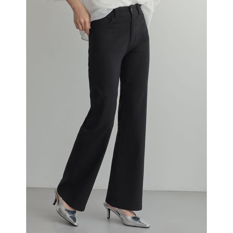 Re:EDIT（リエディ） パンツ レディース キックフレア フィット ラク