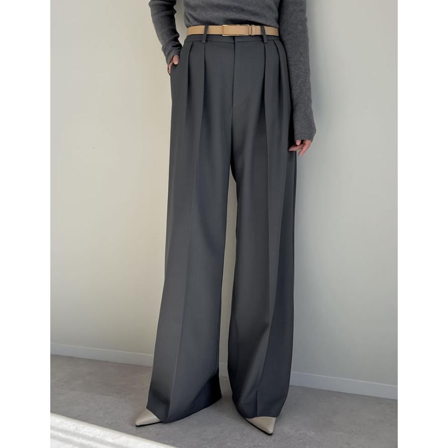 Re:EDIT スラックス レディース パンツ ワイド 低身長 高身長 Re:EDIT スラックス レディース パンツ ワイド 低身長 高身長