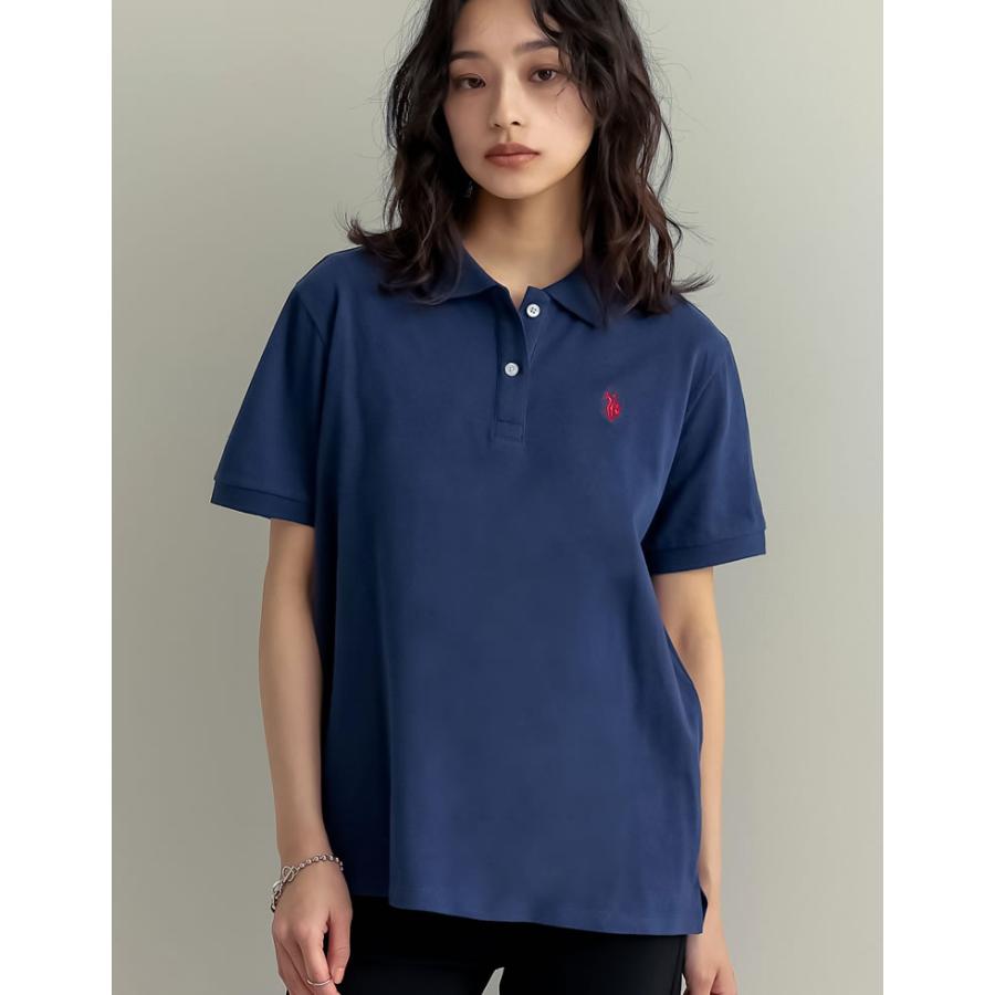 ポロシャツ 半袖 レディース トップス U.S. POLO ASSN. 別注 カラー コラボ ワンポイント刺繍 スポーティ 2025春夏 | Re:EDIT | 14