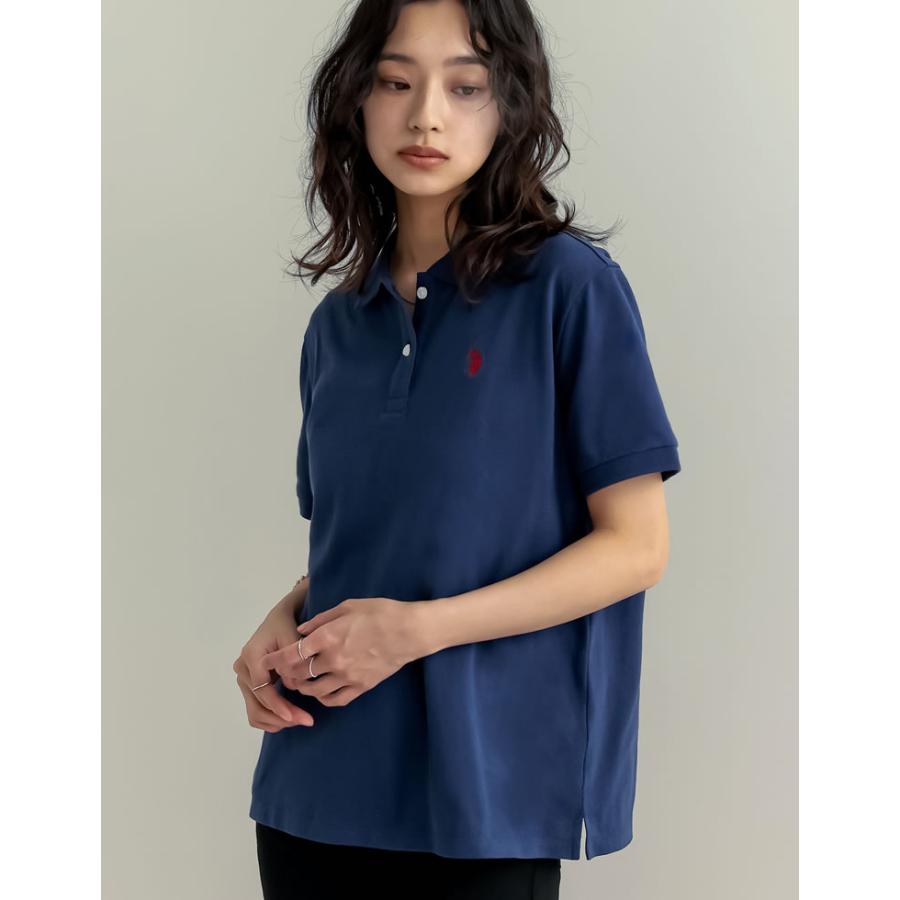 ポロシャツ 半袖 レディース トップス U.S. POLO ASSN. 別注 カラー コラボ ワンポイント刺繍 スポーティ 2025春夏 | Re:EDIT | 16