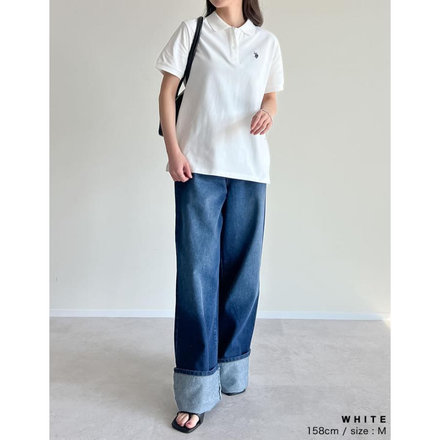 ポロシャツ 半袖 レディース トップス U.S. POLO ASSN. 別注 カラー コラボ ワンポイント刺繍 スポーティ 2025春夏 | Re:EDIT | 17