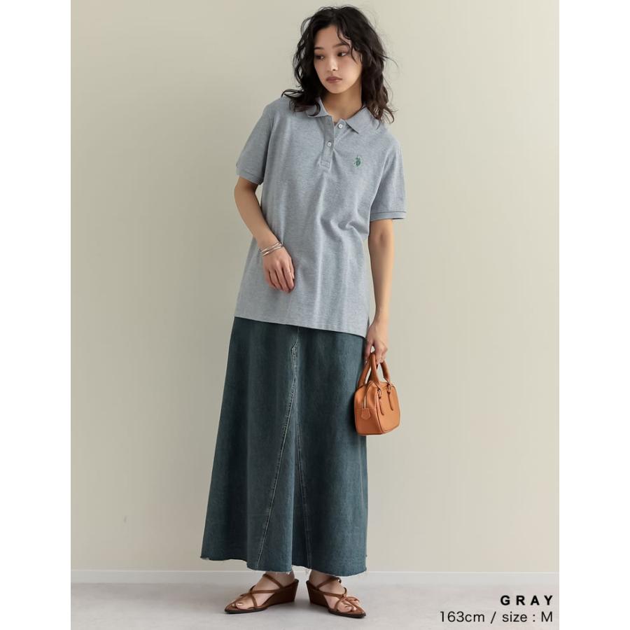 ポロシャツ 半袖 レディース トップス U.S. POLO ASSN. 別注 カラー コラボ ワンポイント刺繍 スポーティ 2025春夏 | Re:EDIT | 19
