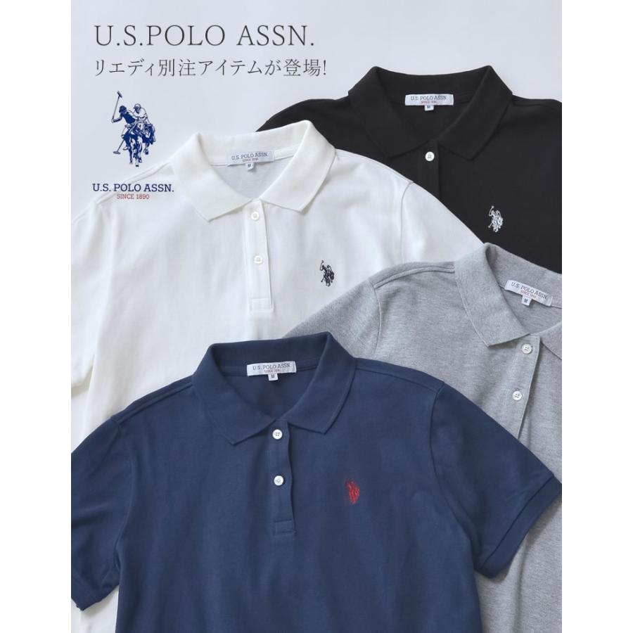 ポロシャツ 半袖 レディース トップス U.S. POLO ASSN. 別注 カラー コラボ ワンポイント刺繍 スポーティ 2025春夏 | Re:EDIT | 05