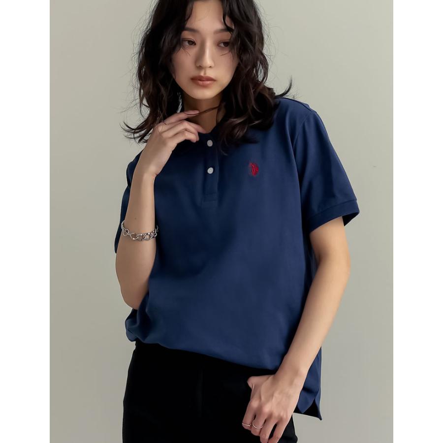 ポロシャツ 半袖 レディース トップス U.S. POLO ASSN. 別注 カラー コラボ ワンポイント刺繍 スポーティ 2025春夏 | Re:EDIT | 06