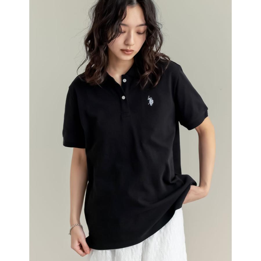 ポロシャツ 半袖 レディース トップス U.S. POLO ASSN. 別注 カラー コラボ ワンポイント刺繍 スポーティ 2025春夏 | Re:EDIT | 08