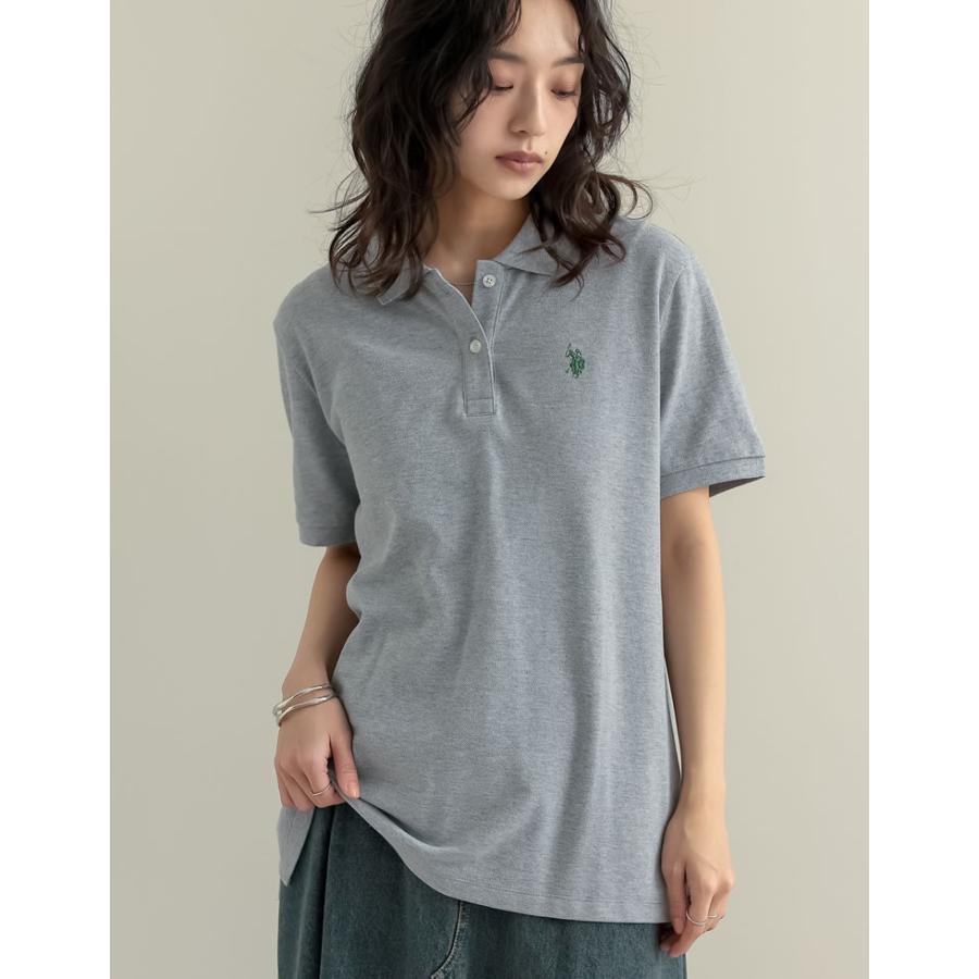 ポロシャツ 半袖 レディース トップス U.S. POLO ASSN. 別注 カラー コラボ ワンポイント刺繍 スポーティ 2025春夏 | Re:EDIT | 09