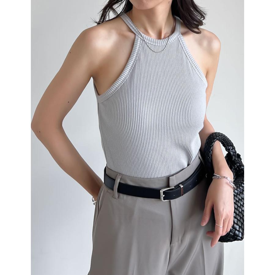 ブラトップ インナー トップス レディース 4色 M/L ホルターネック カップ付き 春夏 返品交換不可[mb] | Re:EDIT | 08