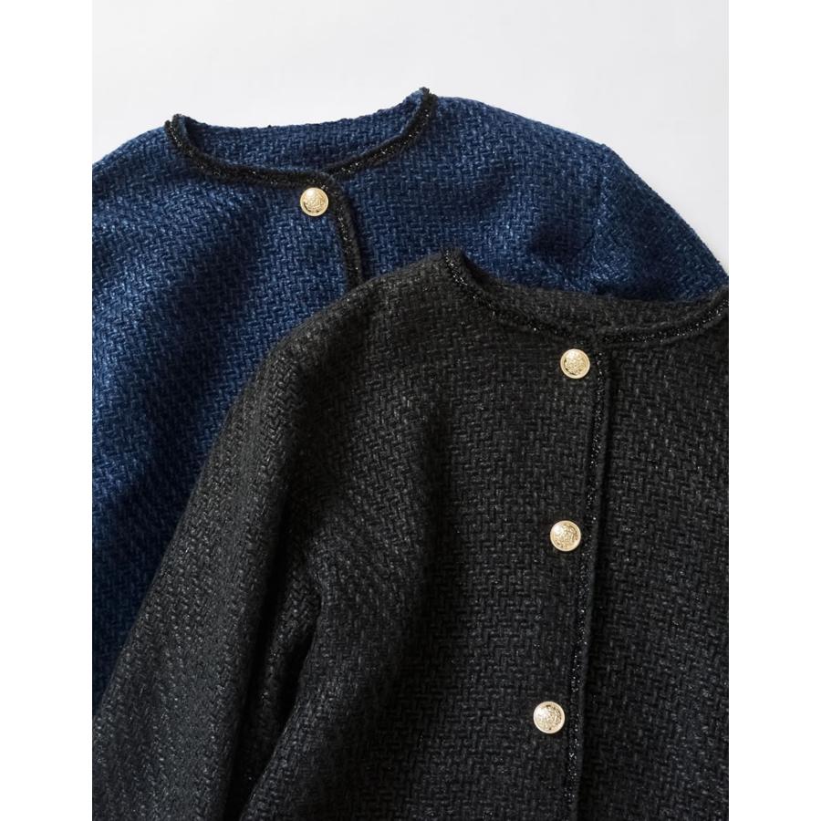 Re:EDIT（リエディ） ジャケット レディース アウター ノーカラー 金