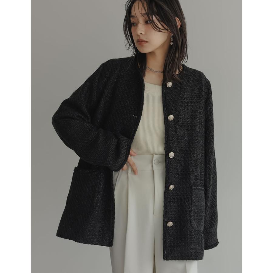 Re:EDIT（リエディ） ジャケット レディース アウター ノーカラー 金