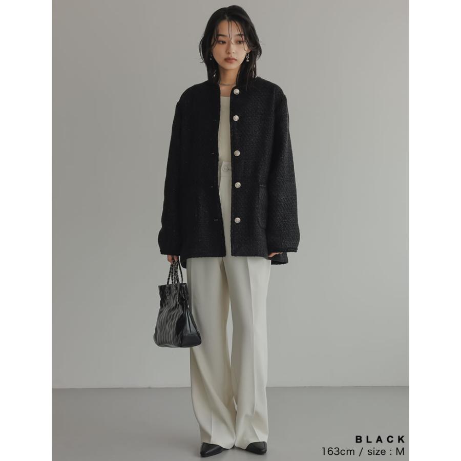 Re:EDIT（リエディ） ジャケット レディース アウター ノーカラー 金