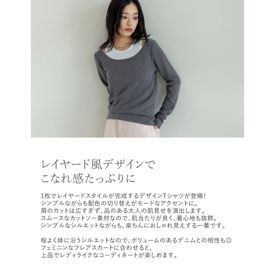 Re:EDIT（リエディ） カットソー ロングTシャツ レディース トップス T