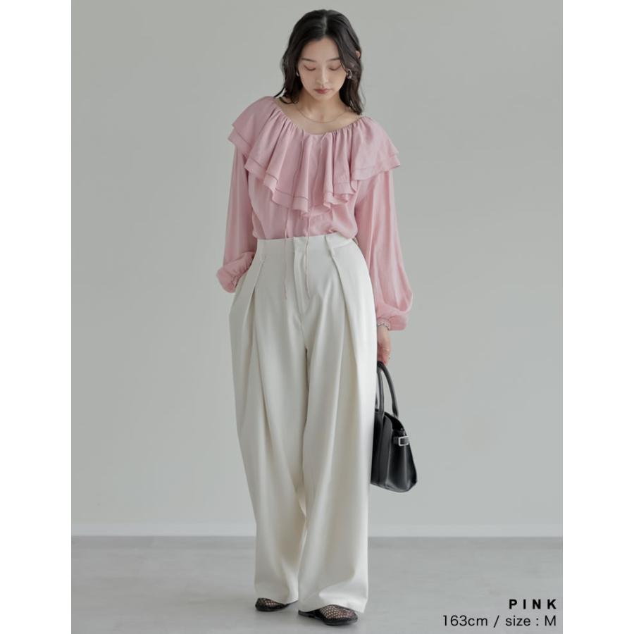 Re:EDIT（リエディ） ブラウス トップス レディース 6色 M/L 長袖 プル