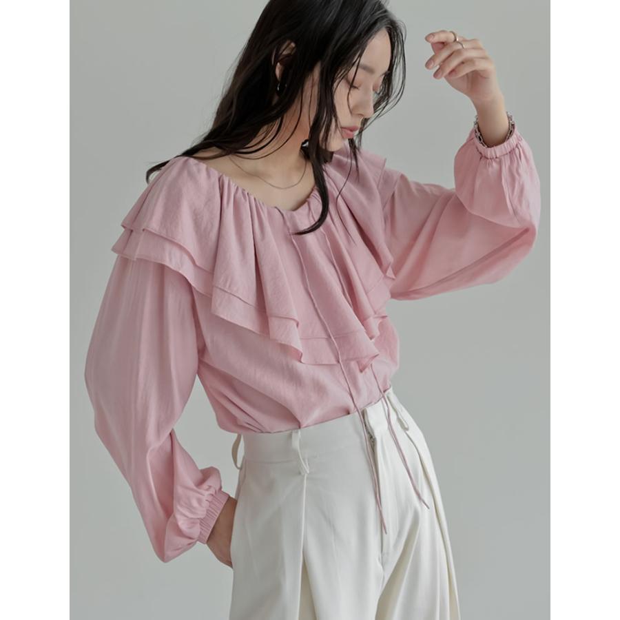 Re:EDIT（リエディ） ブラウス トップス レディース 6色 M/L 長袖 プル