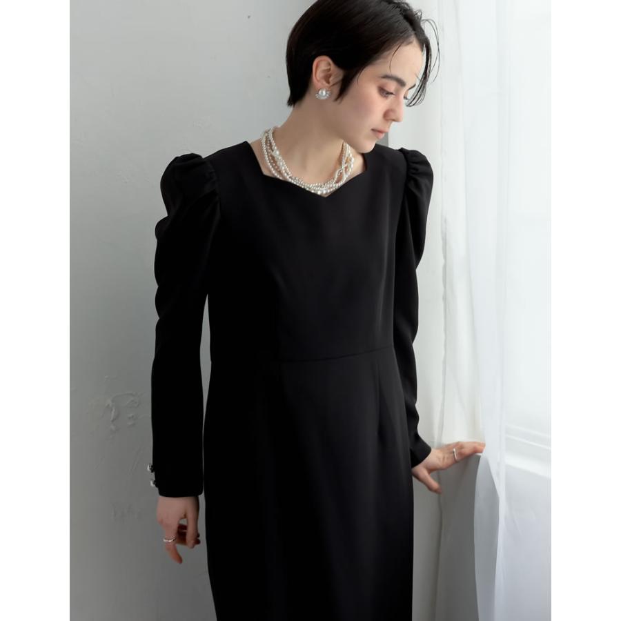 Re:EDIT（リエディ） ワンピース レディースハートネック 長袖