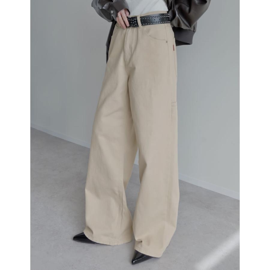 パンツ チノパン カツラギ レディース 5色 4サイズ 低身長 高身長 花柄 プリント カーゴパンツ　ペインターパンツ　カラーパンツ 秋冬 | Re:EDIT | 21