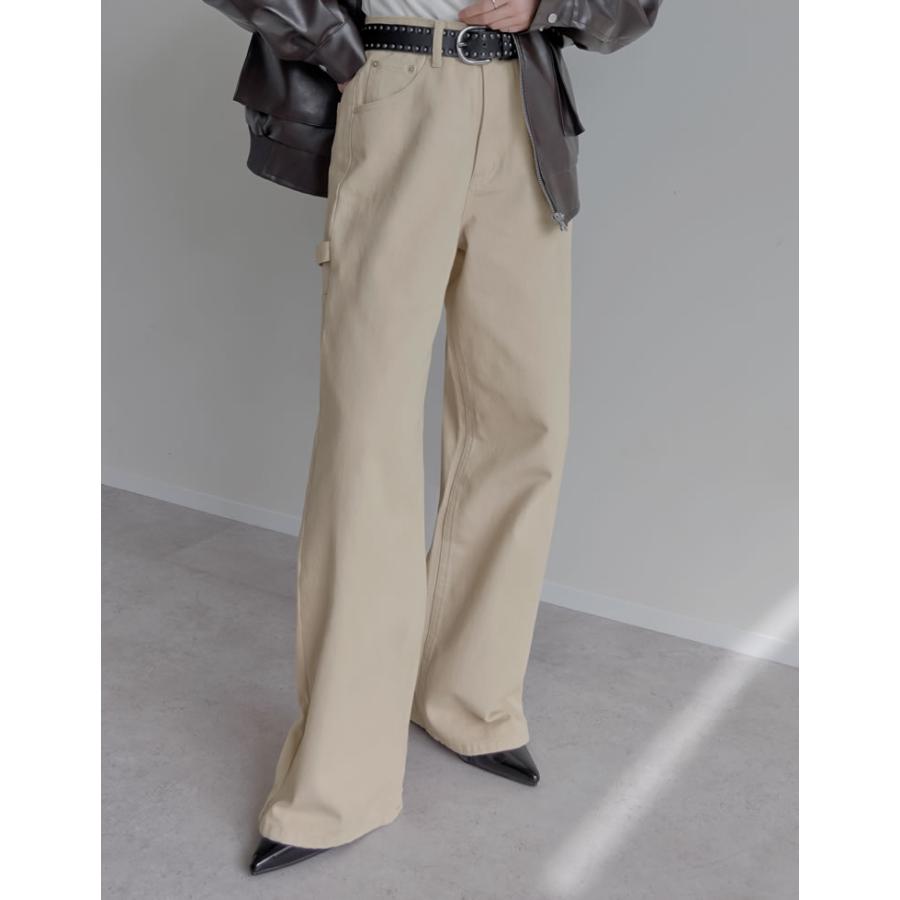 パンツ チノパン カツラギ レディース 5色 4サイズ 低身長 高身長 花柄 プリント カーゴパンツ　ペインターパンツ　カラーパンツ 秋冬 | Re:EDIT | 10