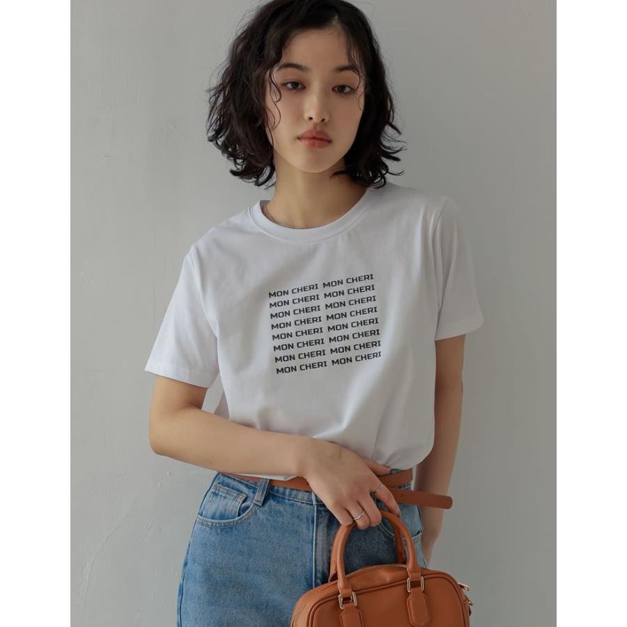 Tシャツ レディース トップス 半袖 カットソー ロゴT プリント 接触冷感 UVカット 紫外線対策 日焼け対策[mb] | Re:EDIT | 16