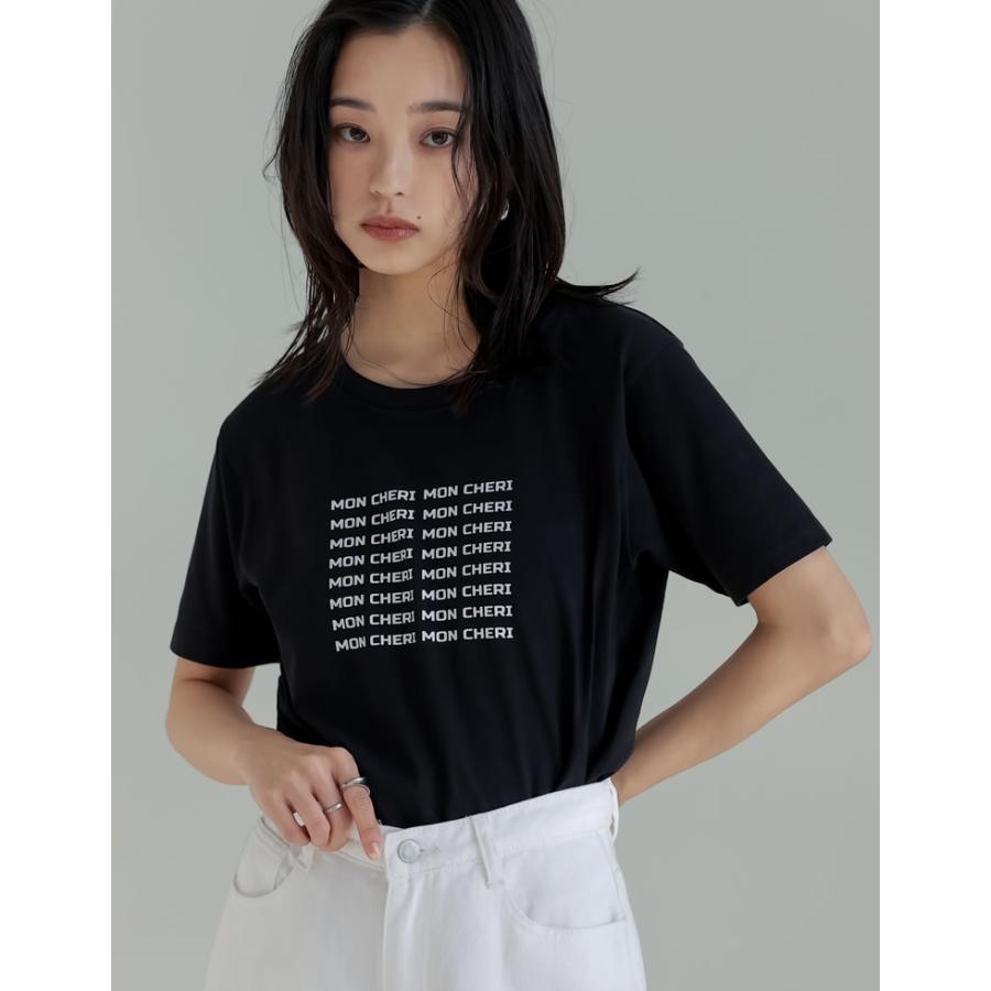 Tシャツ レディース トップス 半袖 カットソー ロゴT プリント 接触冷感 UVカット 紫外線対策 日焼け対策[mb] | Re:EDIT | 09