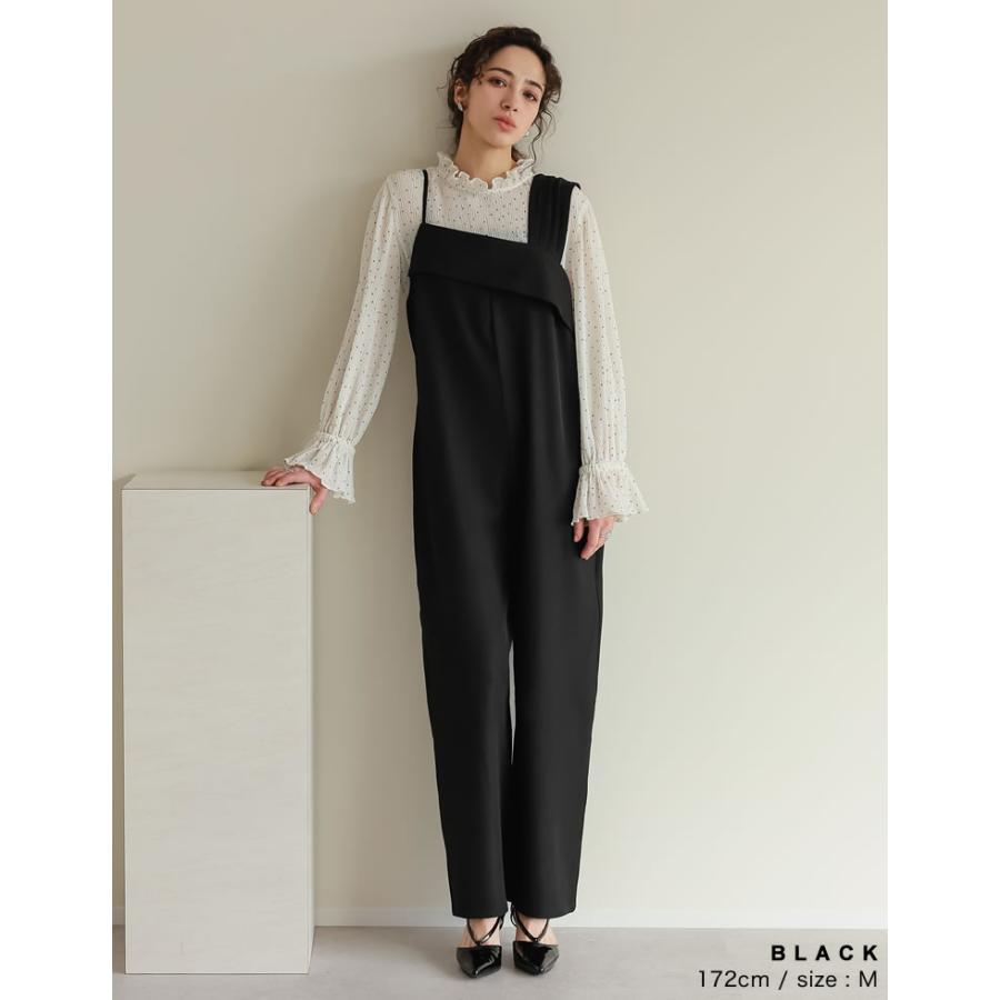 サロペット レディース オールインワン オーバーオール アジャスター付 低身長 高身長 2025春夏 | Re:EDIT | 15