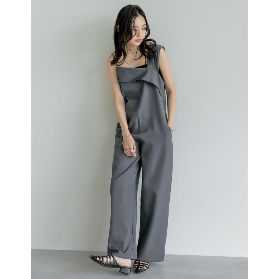 サロペット レディース オールインワン オーバーオール アジャスター付 低身長 高身長 2025春夏 | Re:EDIT | 05