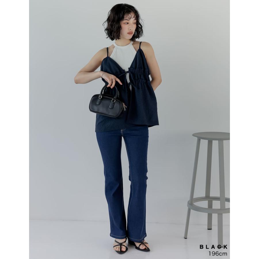 サンダル Tストラップ クロスストラップ 靴 くつ クッションソール 痛くない ローヒール ポインテッドトゥ  春夏 | Re:EDIT | 12