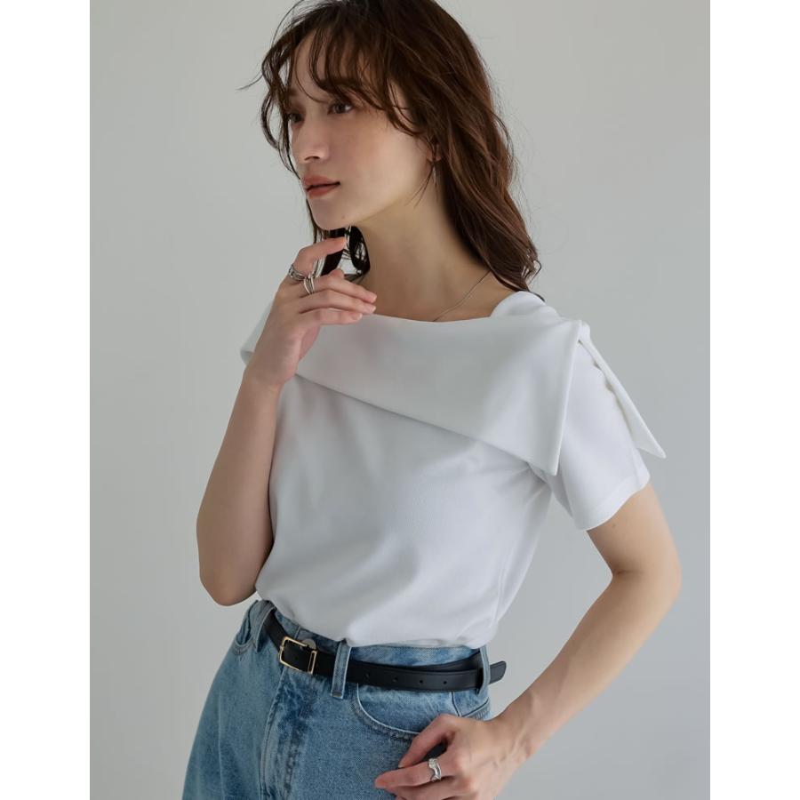 お値下げ！ADOREネイビー レース 半袖トップス Re:EDIT（リエディ） 半袖 カットソー レディース トップス 4色 M/L