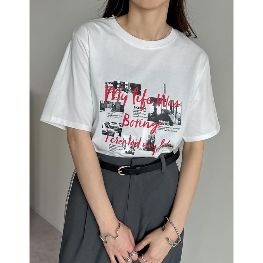 Tシャツ トップス 半袖 レディース カットソー バンドT ロックT レトロ フォトプリント UV対策 紫外線対策 日焼け対策 春夏[mb] | Re:EDIT | 14