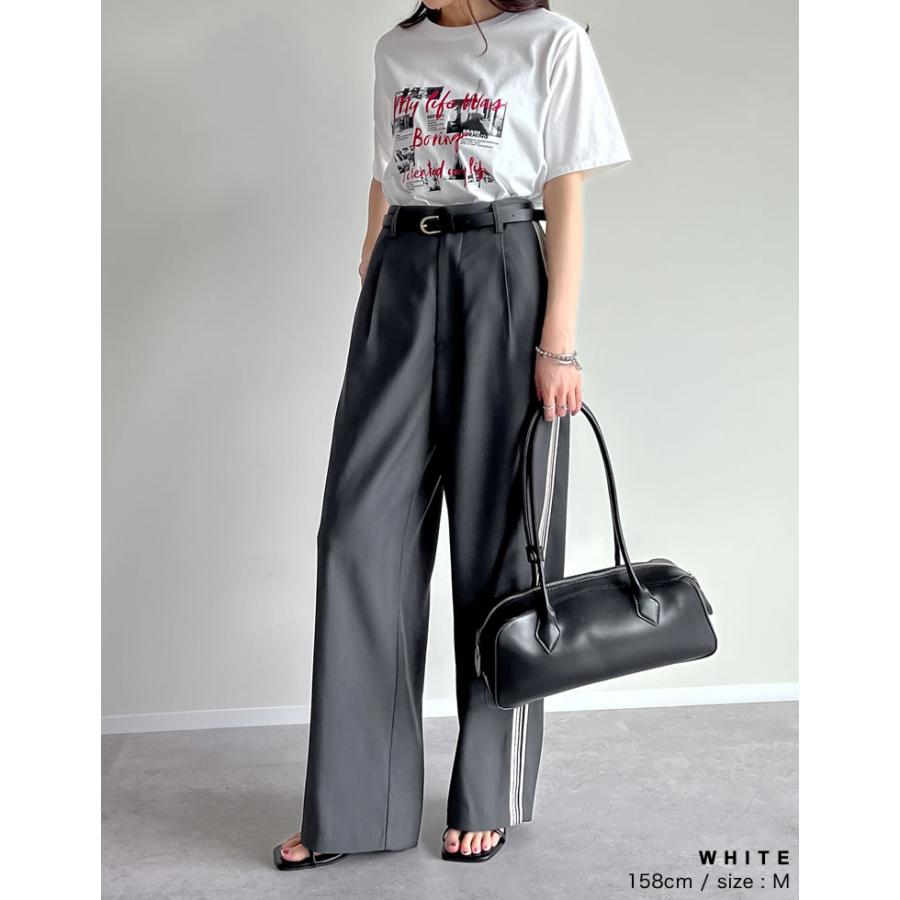 Tシャツ トップス 半袖 レディース カットソー バンドT ロックT レトロ フォトプリント UV対策 紫外線対策 日焼け対策 春夏[mb] | Re:EDIT | 15