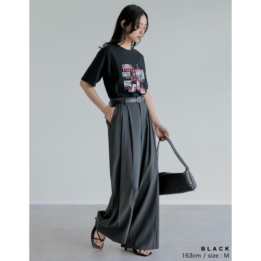 Tシャツ トップス 半袖 レディース カットソー バンドT ロックT レトロ フォトプリント UV対策 紫外線対策 日焼け対策 春夏[mb] | Re:EDIT | 16