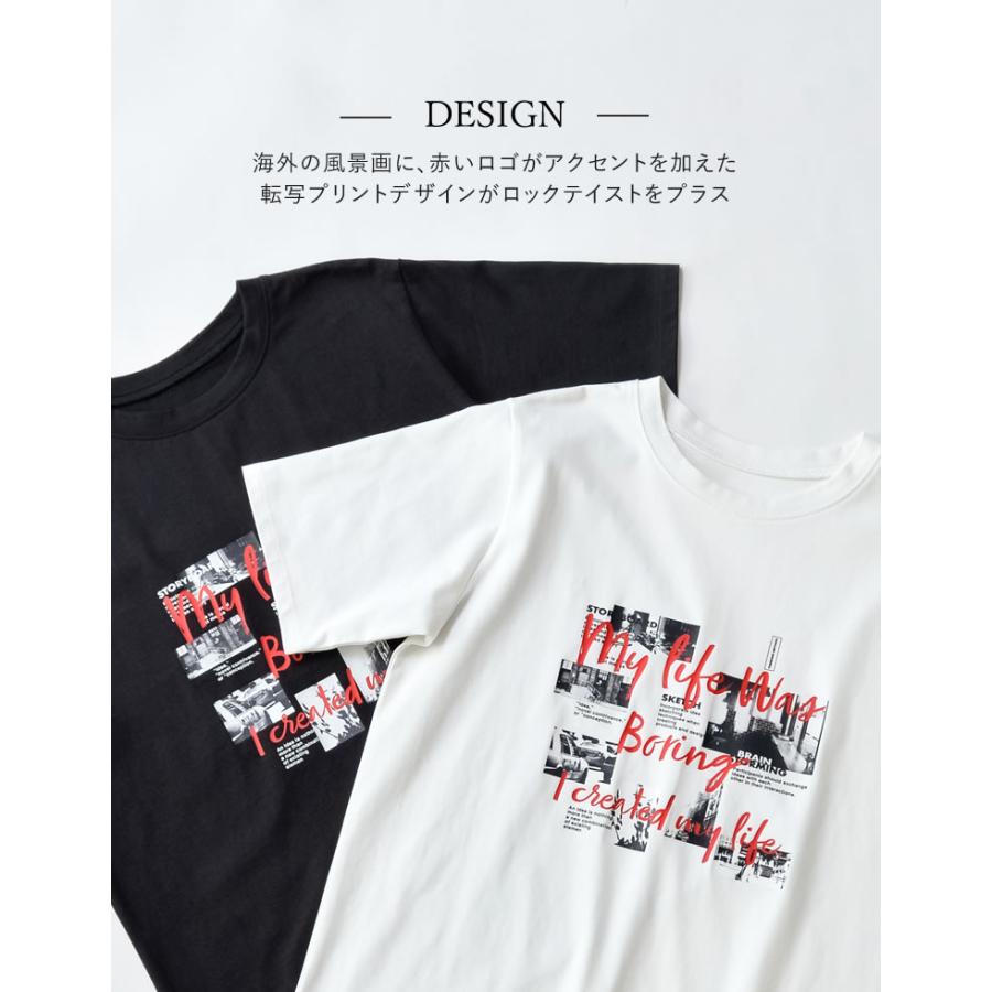 Tシャツ トップス 半袖 レディース カットソー バンドT ロックT レトロ フォトプリント UV対策 紫外線対策 日焼け対策 春夏[mb] | Re:EDIT | 06