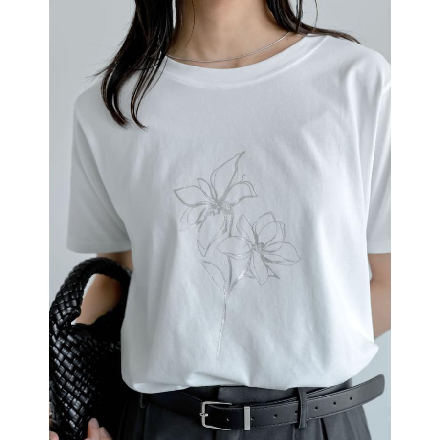 Tシャツ レディース トップス 半袖 カットソー 丸首 クルーネック UVカット 紫外線対策 接触冷感 春夏[mb] | Re:EDIT | 13