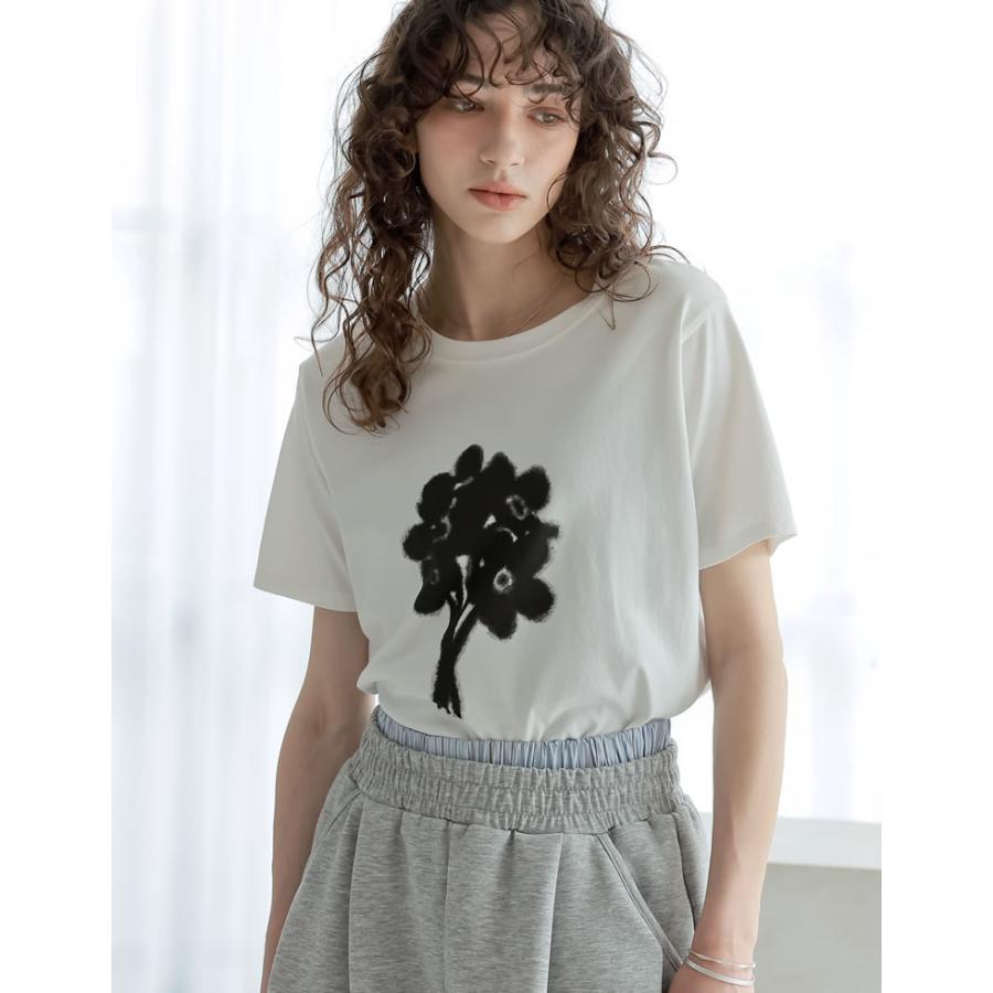 Tシャツ レディース トップス 半袖 カットソー 丸首 クルーネック UVカット 紫外線対策 接触冷感 春夏[mb] | Re:EDIT | 15