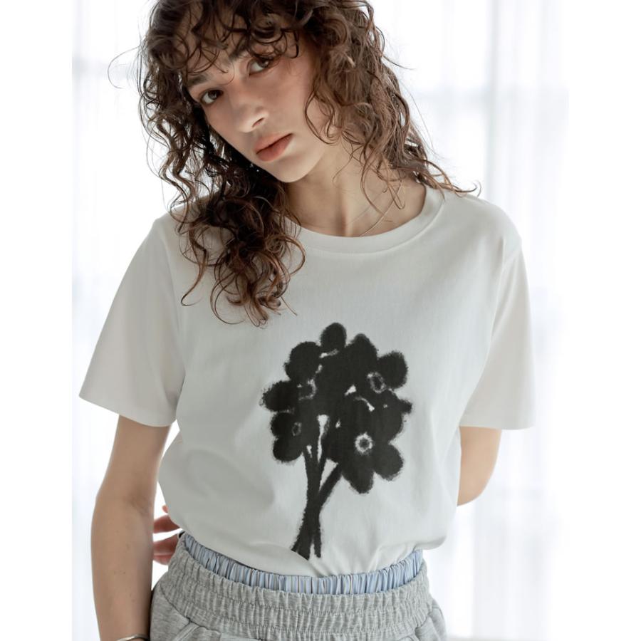 Tシャツ レディース トップス 半袖 カットソー 丸首 クルーネック UVカット 紫外線対策 接触冷感 春夏[mb] | Re:EDIT | 06