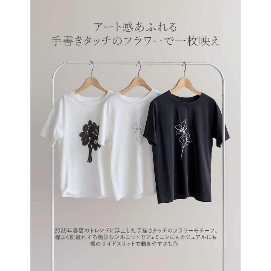 Tシャツ レディース トップス 半袖 カットソー 丸首 クルーネック UVカット 紫外線対策 接触冷感 春夏[mb] | Re:EDIT | 09
