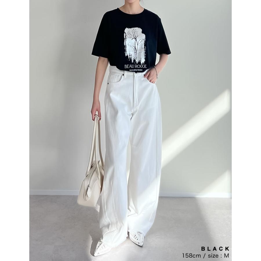 Re:EDIT（リエディ） Tシャツ 半袖 ロゴT トップス レディース