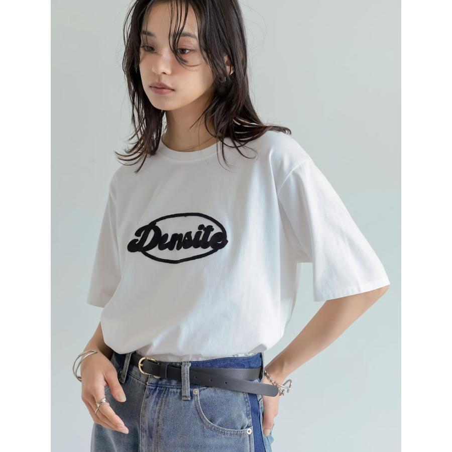 Tシャツ 半袖 レディース トップス 刺繍 UVカット 紫外線対策 接触冷感 ひんやり チェーン刺繍 春夏[mb] | Re:EDIT | 06