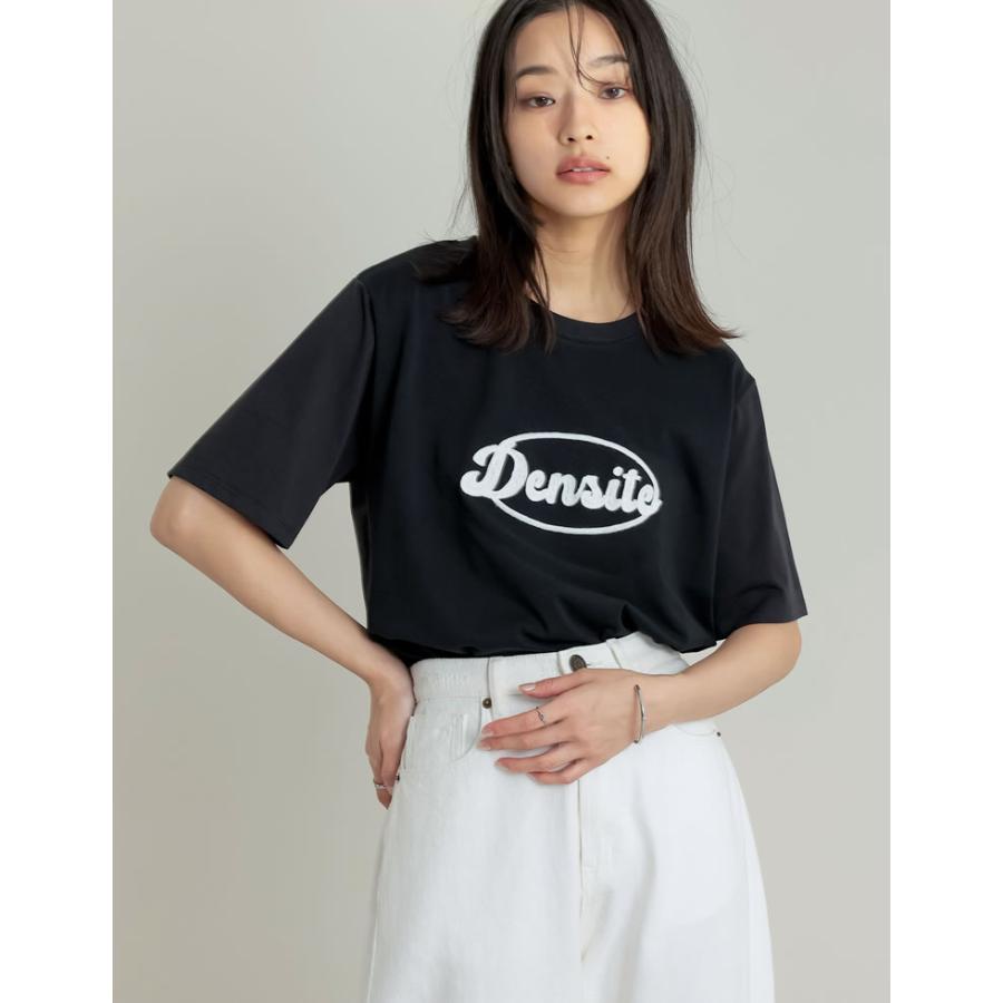 Tシャツ 半袖 レディース トップス 刺繍 UVカット 紫外線対策 接触冷感 ひんやり チェーン刺繍 春夏[mb] | Re:EDIT | 07