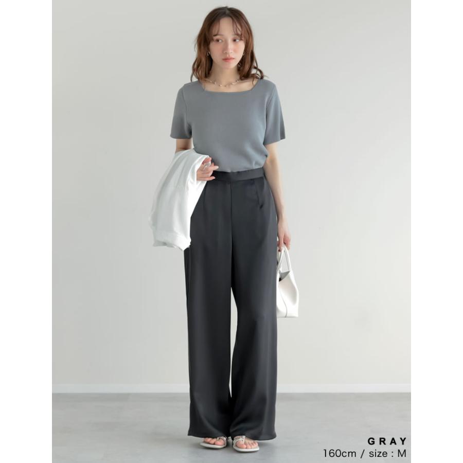 Re:EDIT（リエディ） 半袖 トップス レディース 6色 M／L サマーニット