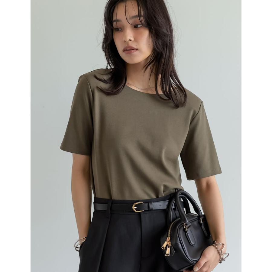 Re:EDIT カットソー レディース 半袖 トップス 丸首 パワー