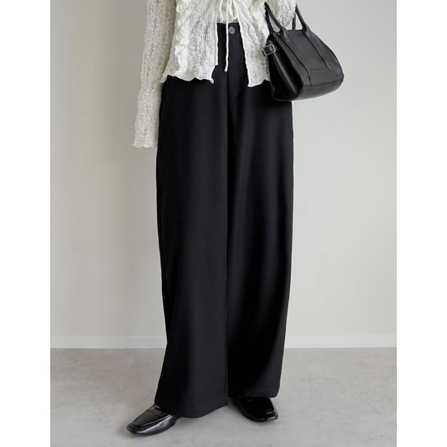パンツ レディース バレルレッグ スラックス ツイルカーブパンツ オフィスカジュアル 通勤 低身長 高身長 秋冬 | Re:EDIT | 25