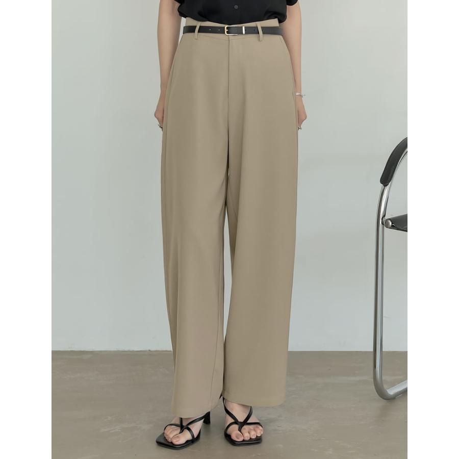 パンツ レディース バレルレッグ スラックス ツイルカーブパンツ オフィスカジュアル 通勤 低身長 高身長 秋冬 | Re:EDIT | 29