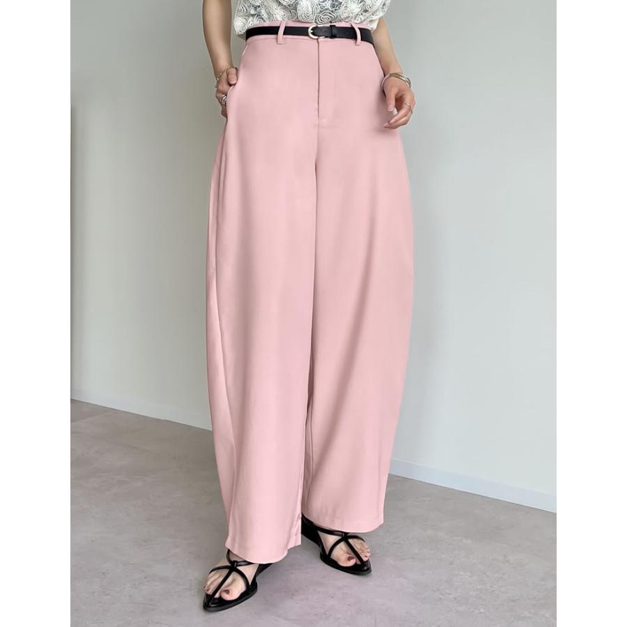 パンツ レディース バレルレッグ スラックス ツイルカーブパンツ オフィスカジュアル 通勤 低身長 高身長 秋冬 | Re:EDIT | 31