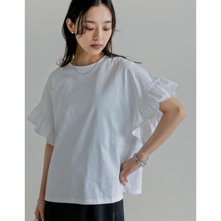 Re:EDIT（リエディ） 半袖 Tシャツ トップス レディース ホワイト M/L