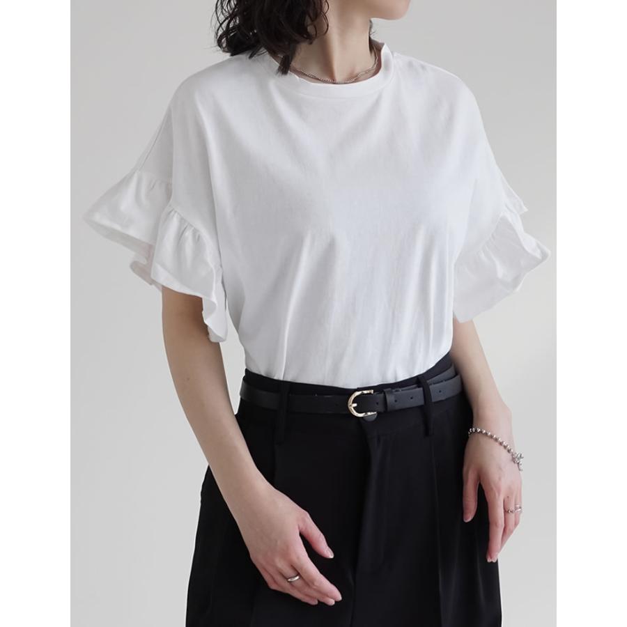 Re:EDIT（リエディ） 半袖 Tシャツ トップス レディース ホワイト M/L